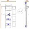 Sprossenwand für Kinderzimmer Eco 212