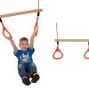 trapeze with red rings