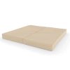 Gymnastikmatte 100x100x10 cm zweiteilige Komet beige