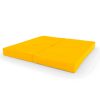 Gymnastikmatte 100x100x10 cm zweiteilige Komet gelb