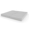 Gymnastikmatte 100x100x10 cm zweiteilige Komet grau