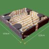 plastic sandpit with seats 7