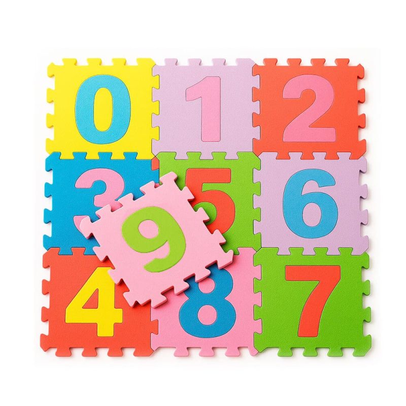 Puzzlematte 10 Stk. 32x32 cm Numbers1
