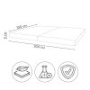 Gymnastikmatte 200х100х5 cm zweiteilige3